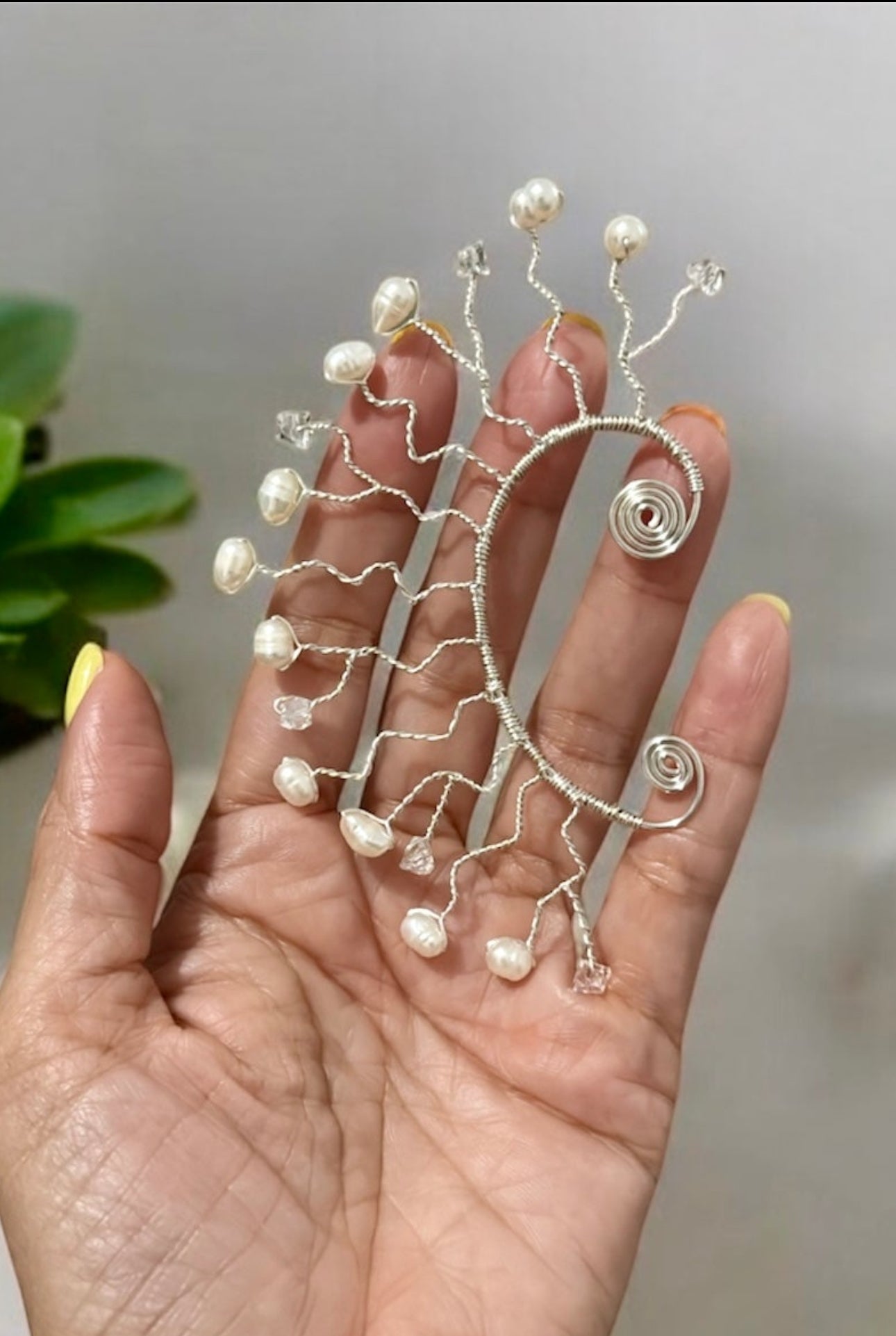 Ear Cuffs Pearls and Crystals