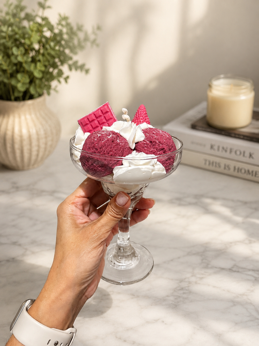 Strawberry Sundae Candle