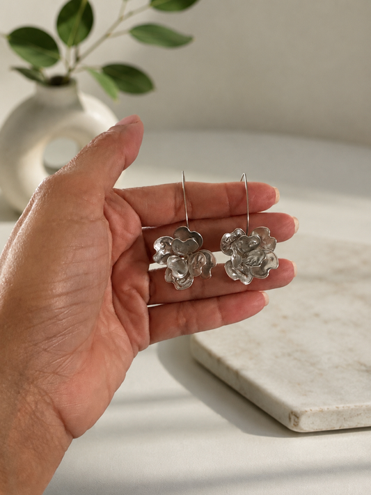 Handcrafted Resin Flower Earrings